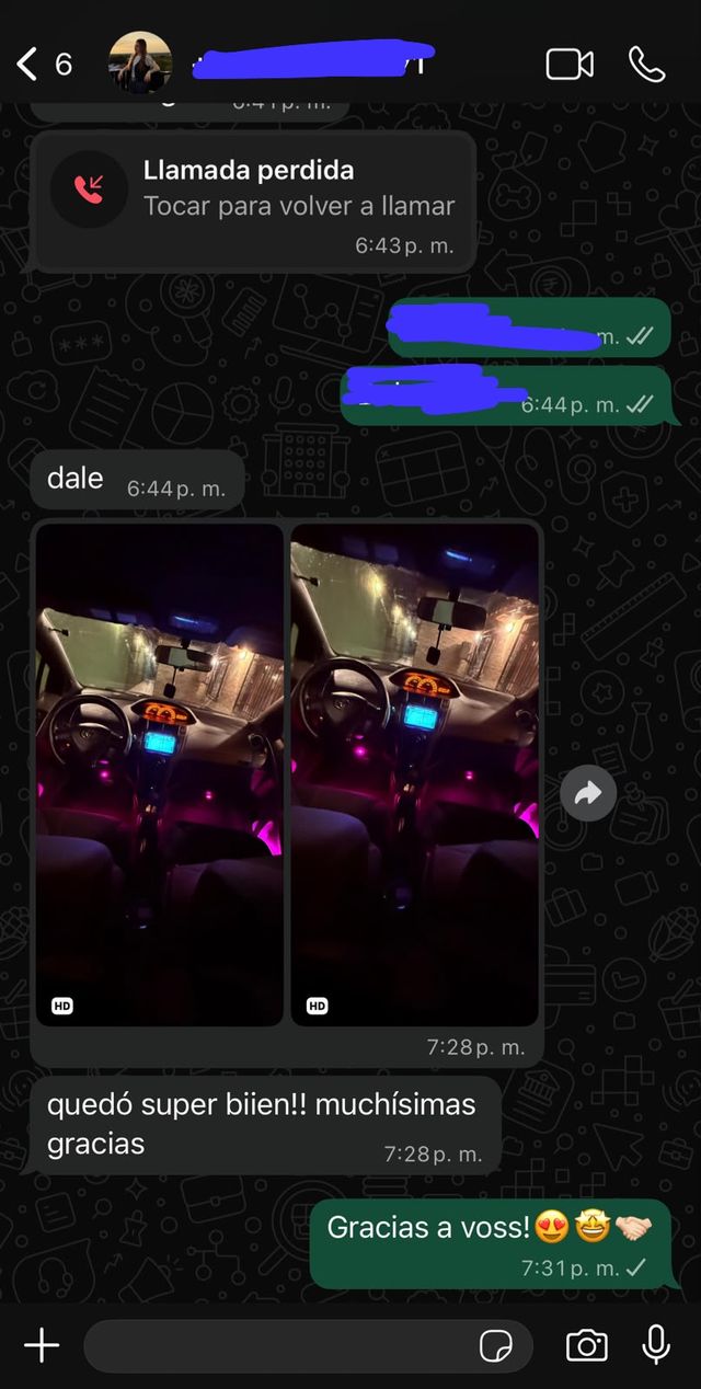 Captura de WhatsApp de cliente satisfecho 2